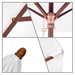 wooden construction traditional umbrella