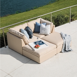 Lane Venture Colson Upholstered Modular Outdoor Furniture Set - LV-COLSON-SET3
