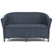 Lloyd Flanders Reflections Wicker Loveseat with Padded Seat Front View