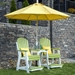 LuxCraft Tete-a-Tete Table with Balcony Chairs
