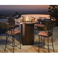 OW Lee Casa Outdoor High Top Fire Table Set - OW-BISTRO-CASA-SET4