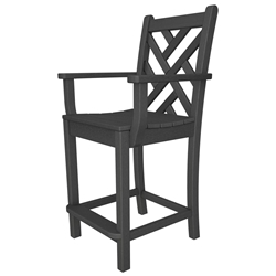 PolyWood Chippendale Counter Arm Chair - CDD201