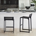 South beach aluminum bar stool with sling seating