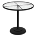 Tropitone Acrylic 42" Round Pedestal Bar Umbrella Table - 701498AU