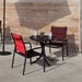 MILLENIA aluminum sand chair with padded sling seating