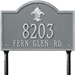 Bayou Vista Standard Lawn Address Plaque - Two Line - 2846