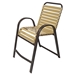 Windward aluminum bar chair with vinyl straps