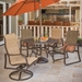 Windward aluminum counter stool with sling seating